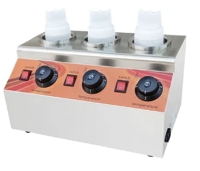 Commercial Restaurant Use Food Kiosk Use Snack Machines Stainless Steel Triple Chocolate Warmer Sauce Warmer